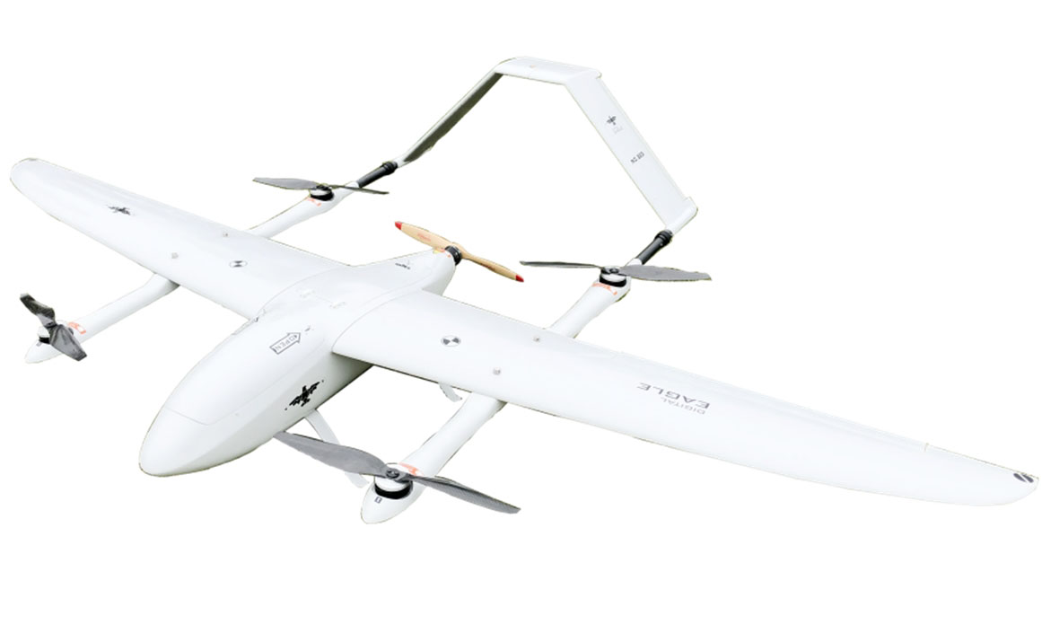 Starrflügel-Hybrid-Vtol-Drohne