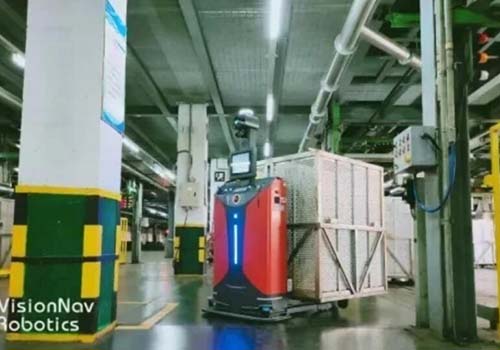 zukünftige Roboterpalettenstapelung unbemannte Gabelstapler Textilindustrieanwendung